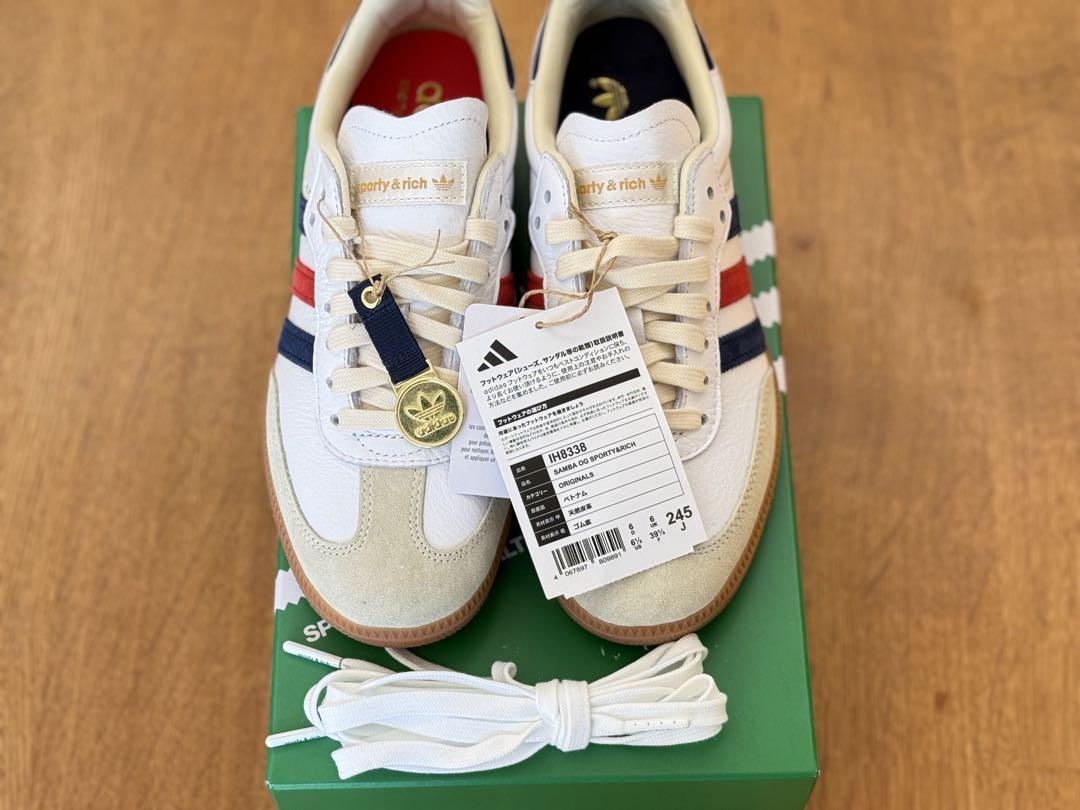 ラス1！Sporty & Rich × adidas Samba OG 24㎝ レディース