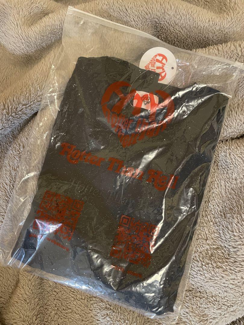 HTH glitter Heart logo tee ブラック