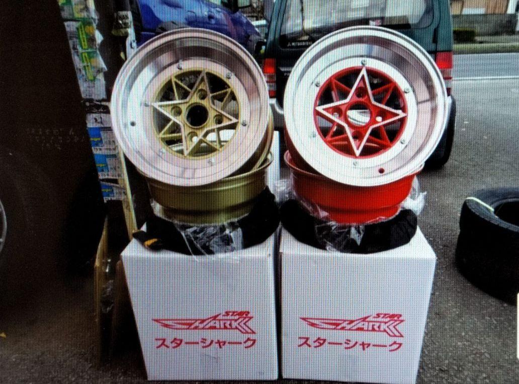 最先端 復刻版スターシャーク ゴールド 新品タイヤホイール4本セット - タイヤ/ホイールセット