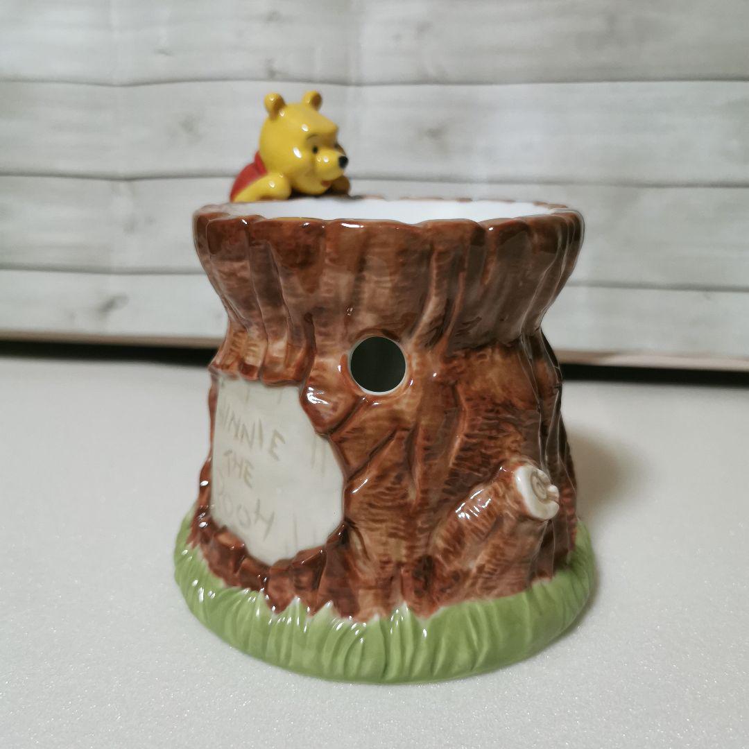 プーさんの陶器アロマポット