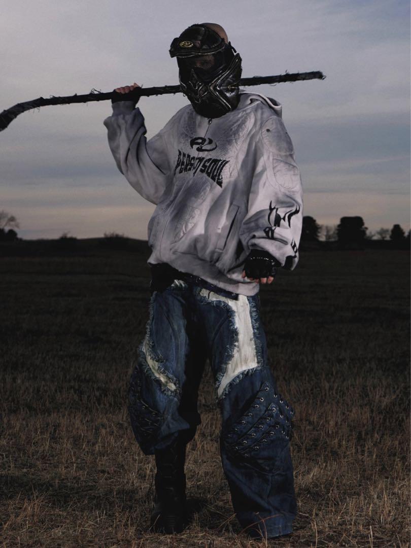 PERSONSOUL Armor Hoodie JACKETパーカーグレー