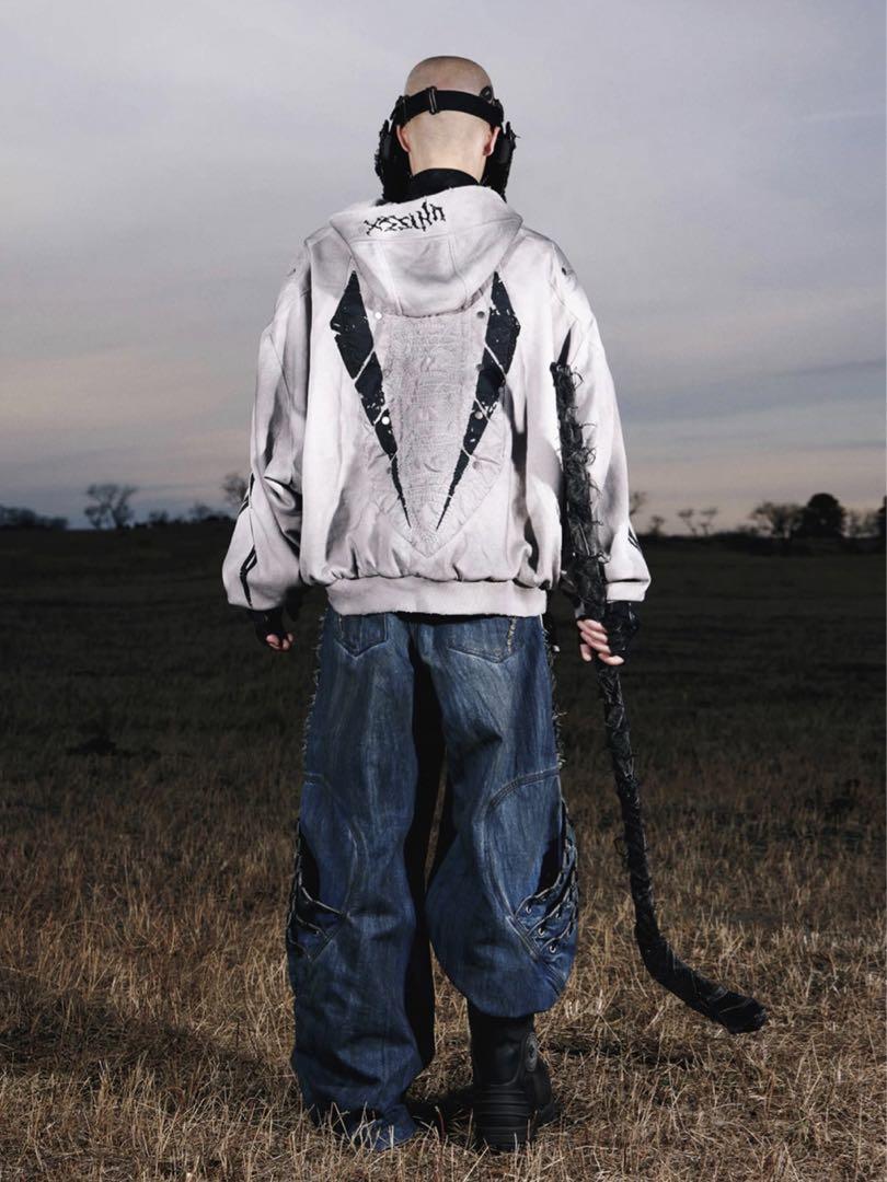 PERSONSOUL Armor Hoodie JACKETパーカーグレー