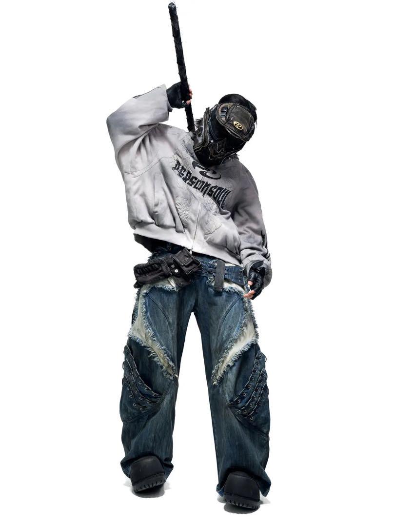 PERSONSOUL Armor Hoodie JACKETパーカーグレー