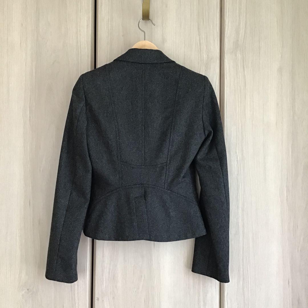 20年前 EMPORIO ARMANI デザインジャケット ヘリンボーン レディース