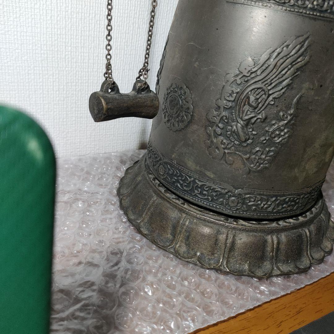 地下女将軍　龍 鐘撞 釣鐘 吊鐘 鐘 置物 金属工芸 時代物 骨董 龍 吊鐘 アンティーク 地下女将軍 龍 鐘撞 釣鐘 吊鐘 鐘 置物 金属