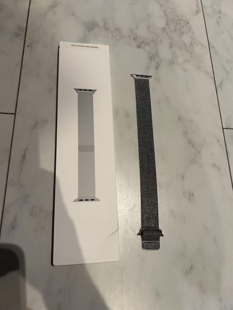 Apple Watch ステンレススチール ミラネーゼループバンド ultra
