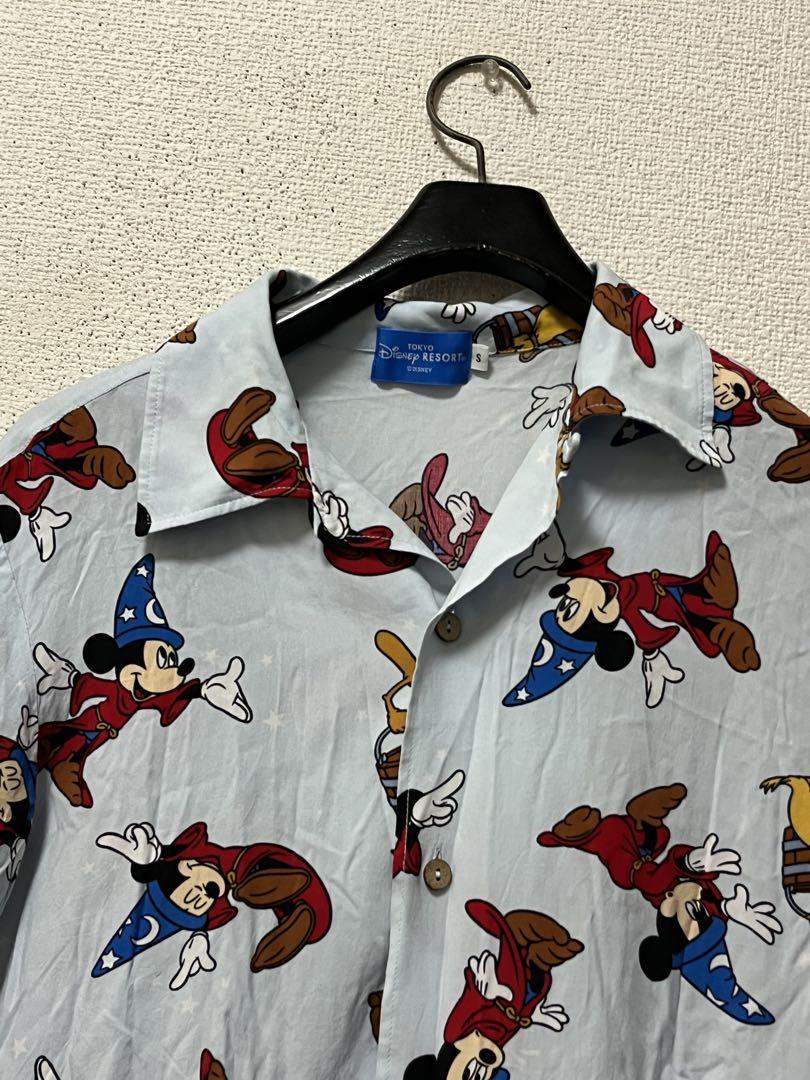 東京ディズニーリゾート ミッキーマウス総柄 レーヨンアロハ