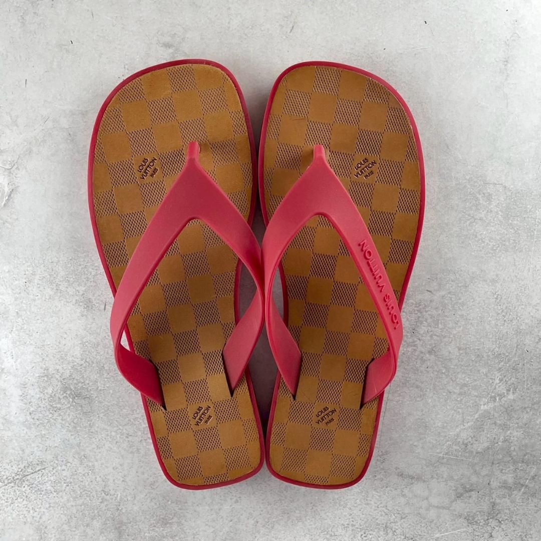 未使用級✨ LOUIS VUITTON ダミエ ラバー トング サンダル