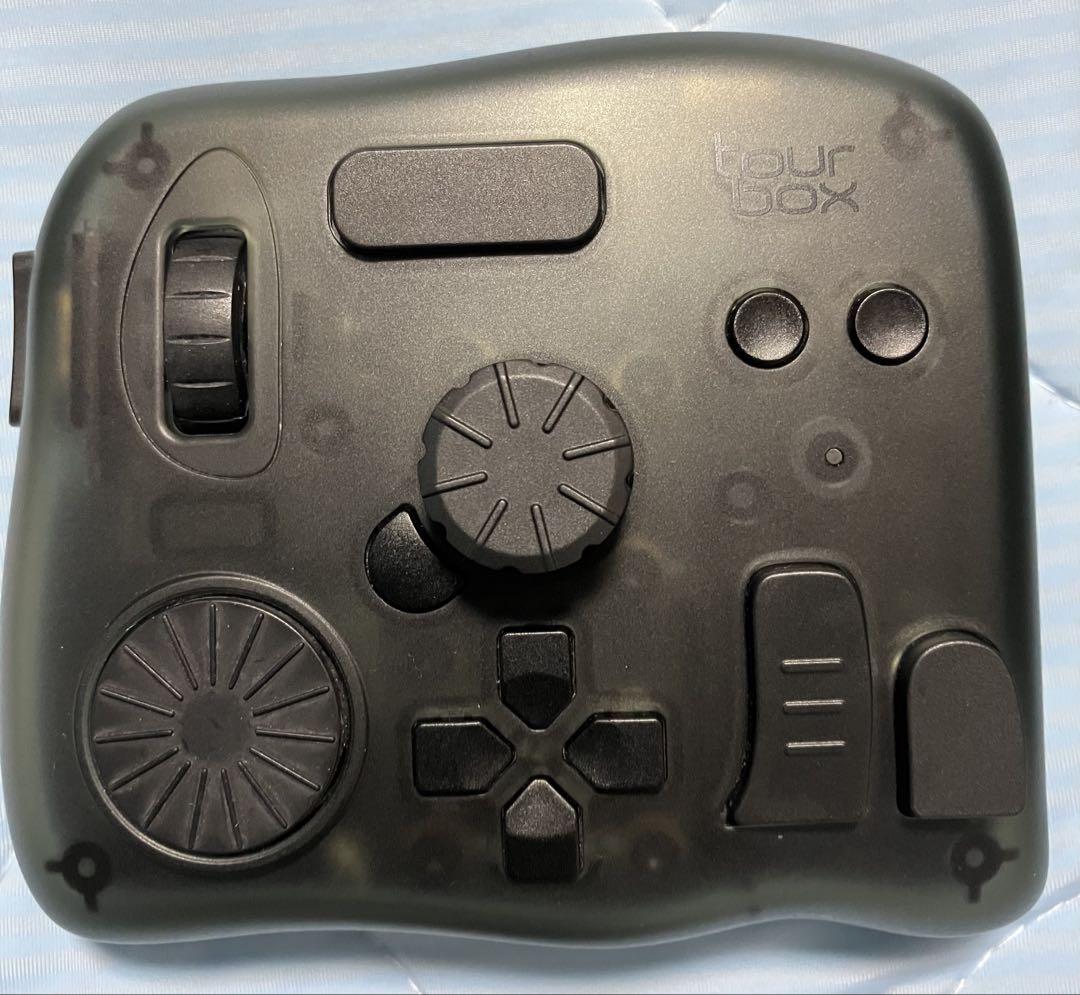 TourBox Elite SPモダンスモークブラックトランスルーセント+USBPC用ゲームコントローラー・コンバーター