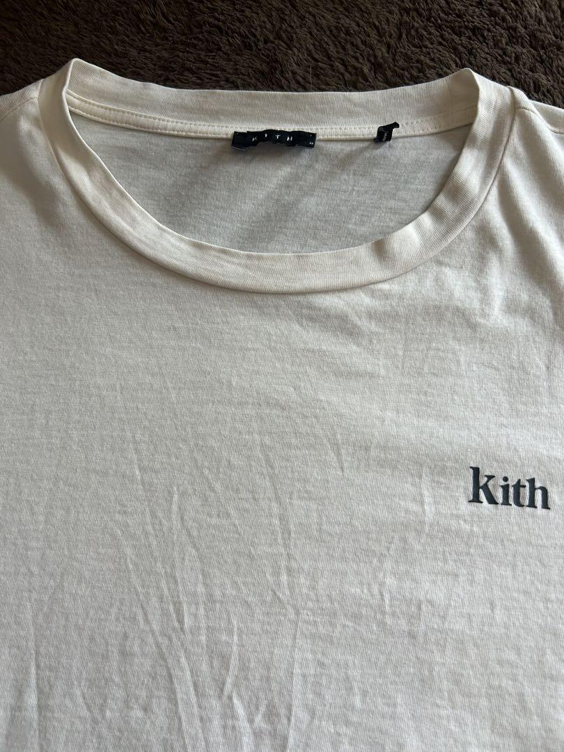 Kith women Tシャツ　L ホワイト　半袖　クロップド丈 KITH - kith クロップド白Tシャツの通販 by みー's shop｜キス