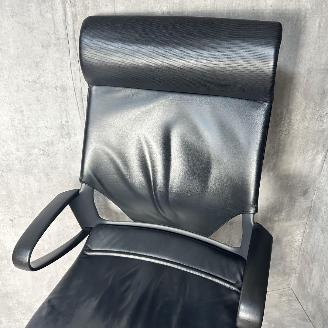 美品 ウィルクハーン モダスチェア ハイバック レザー デスクチェア 本革 画像2