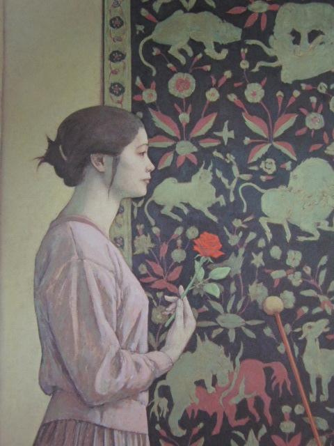 送料無料 お 相笠昌義、【アラベスク・II】、希少な大判額装用画集より、美品 絵画