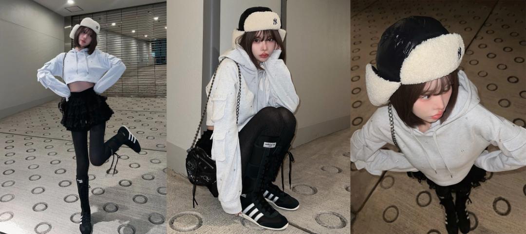 ダーリッチ darich クロップドビジューフーディ GRY