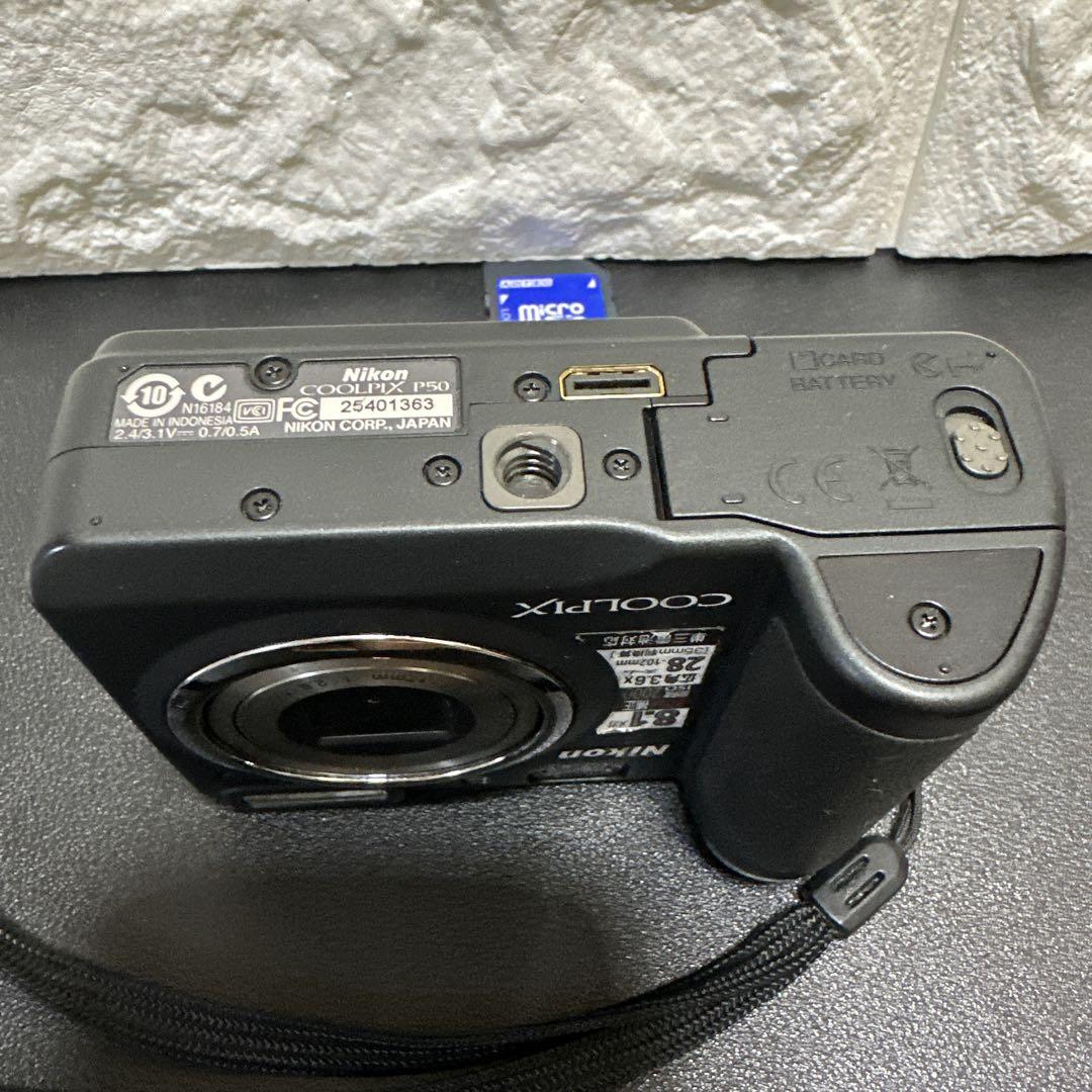 Nikon COOLPIX P50　動作品　SDカード付き電池式　中古良品