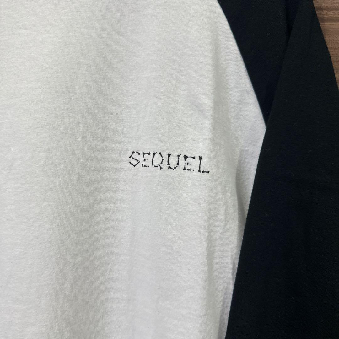 24SS SEQUEL RAGLAN T-SHIRT白XLシークエル