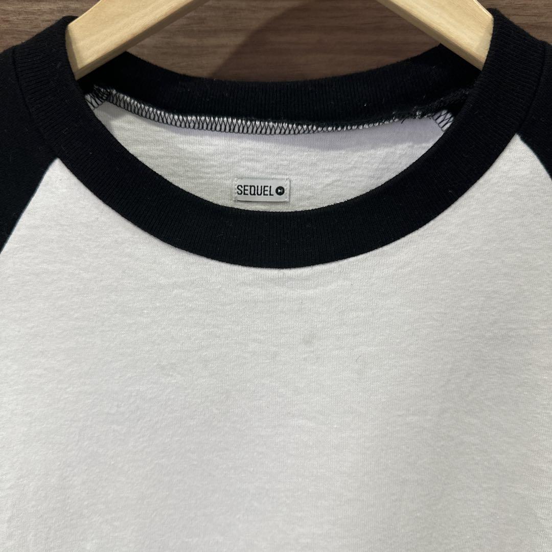 24SS SEQUEL RAGLAN T-SHIRT白XLシークエル