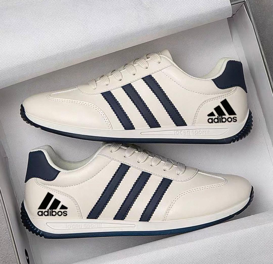 adibos スニーカー ホワイト/ネイビー