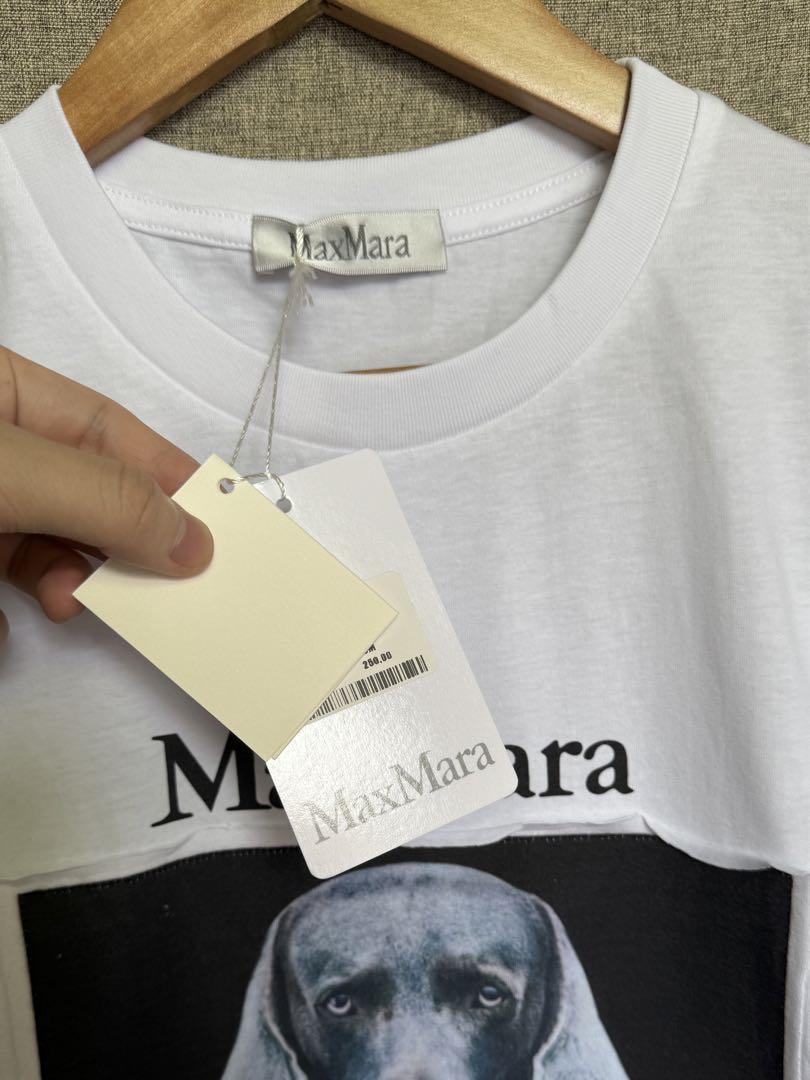 MaxMara 犬プリント Tシャツ Mサイズ