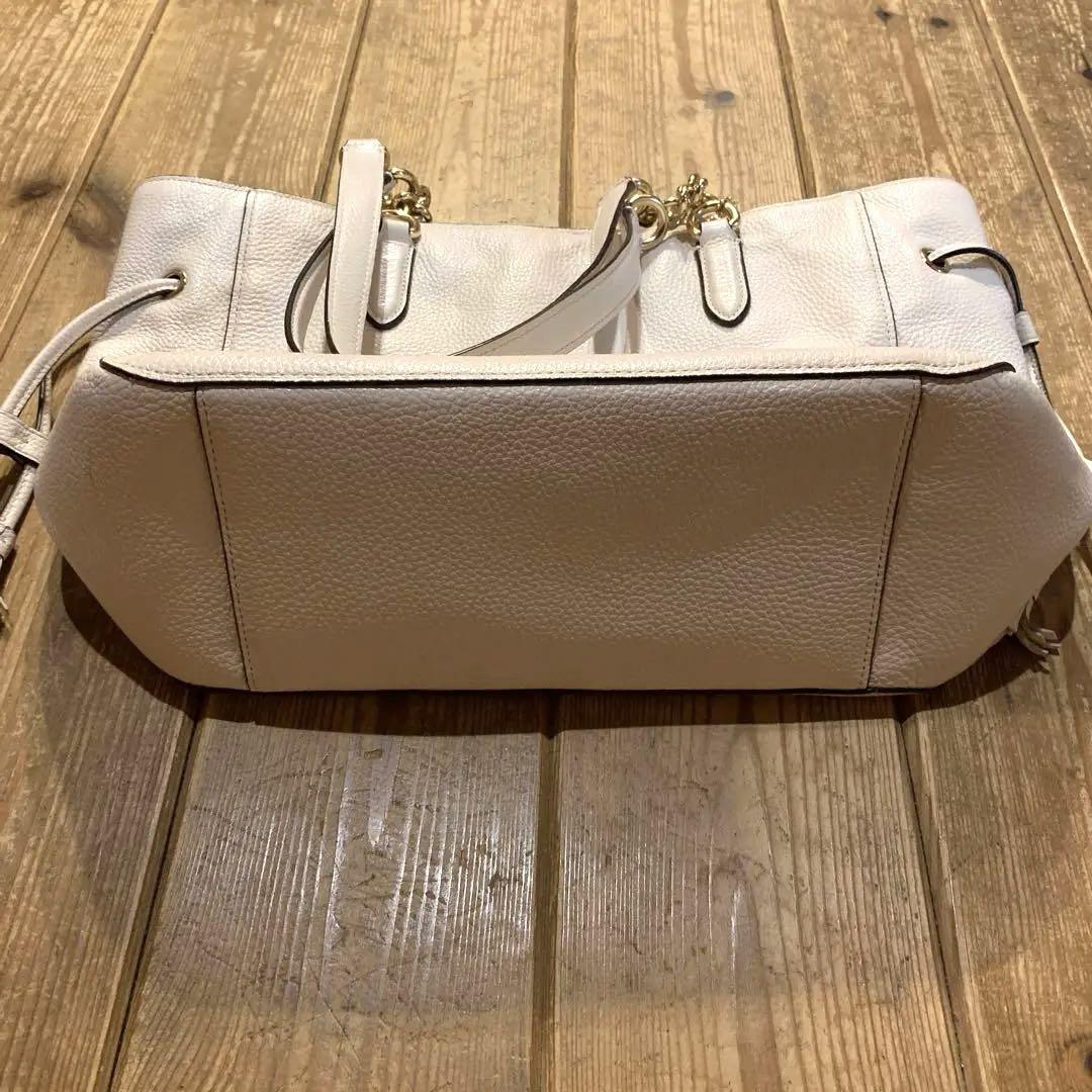 新品 コーチ バッグ トートバッグ ショルダーバッグ COACH 本革 白