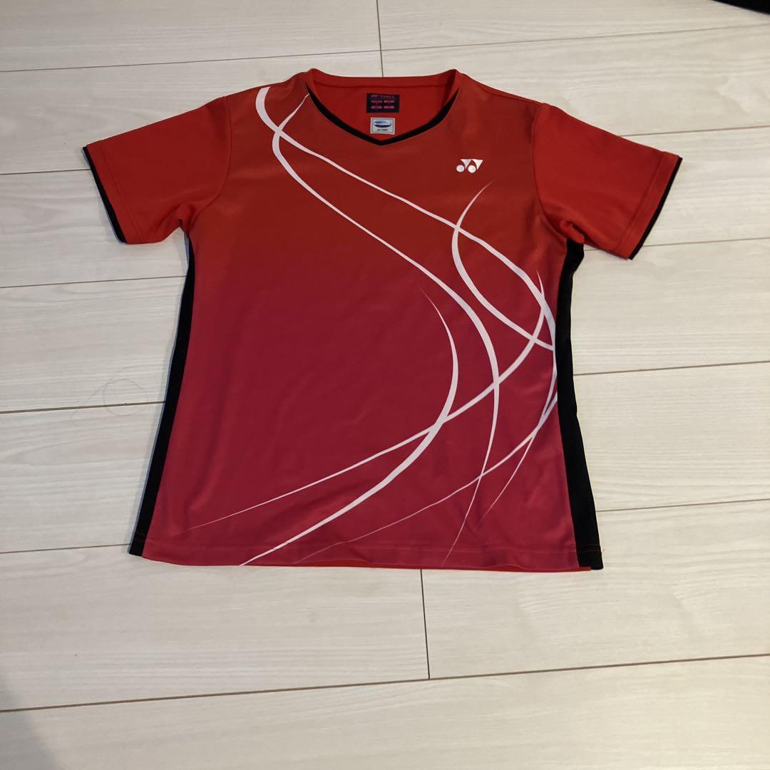 YONEX バドミントンウェア Mサイズ 赤 YONEX バドミントンウェア Mサイズ レッド - メルカリ