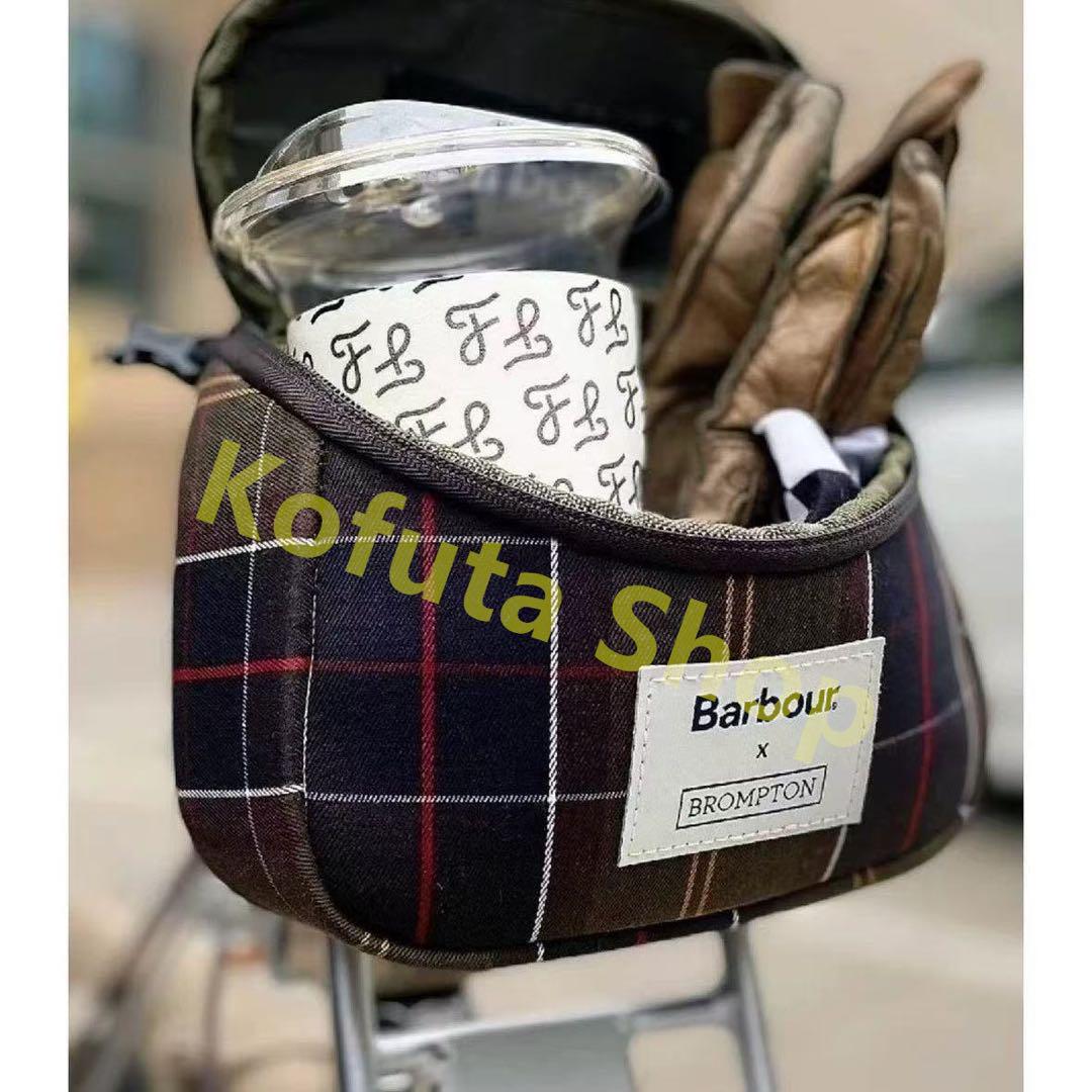 Barbour × Brompton チェック柄カメラケース 連名バッグ