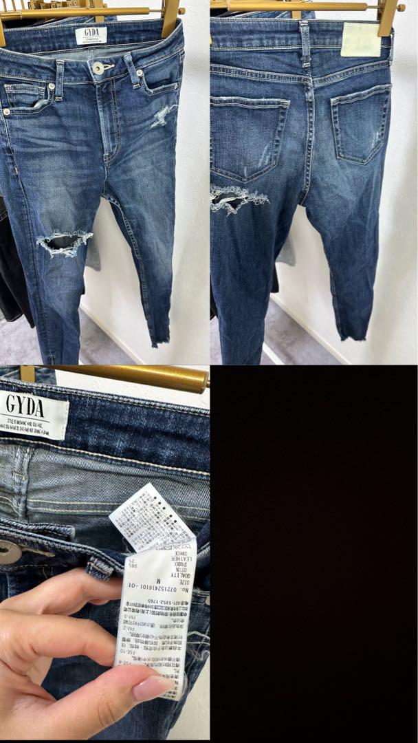 GYDA デニムショートパンツ・レザー スカート・スキニージーンズ セット GYDA デニムショートパンツ・レザー スカート・スキニージーンズ