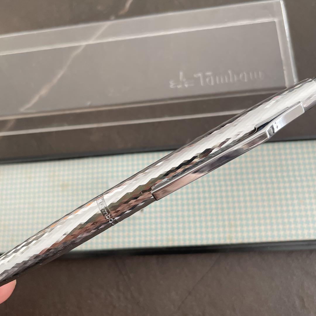 【希少・美品】Tombow シャーペン 金属製 波シリーズ 槌目模様 廃盤 希少・美品】Tombow シャーペン 金属製 波シリーズ 槌目模様