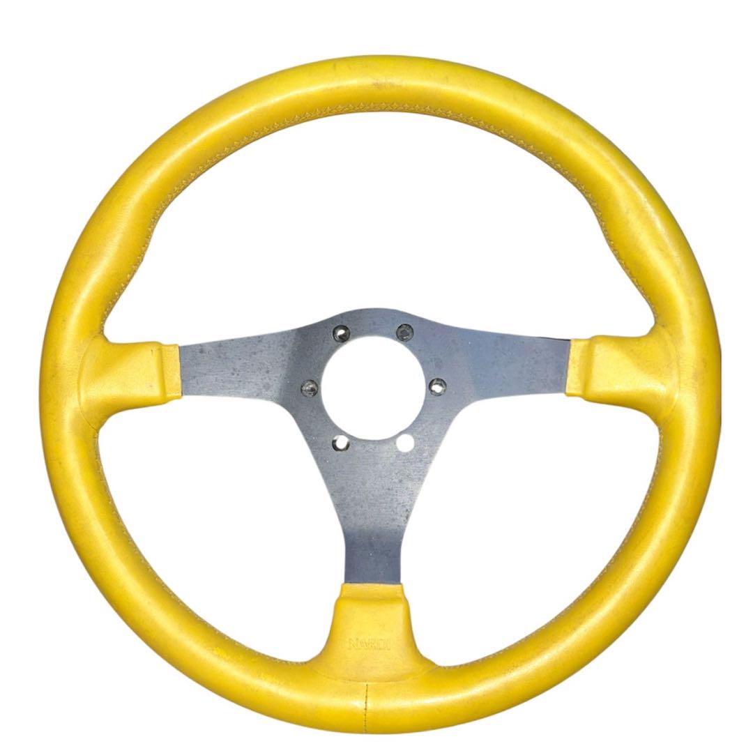 【希少カラー】NARDI スエードステアリング イエロー