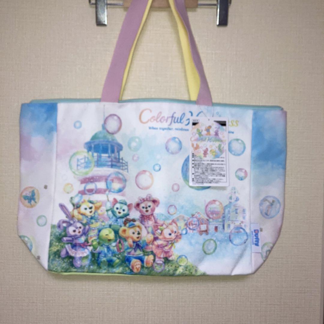 値下げ不可　ディズニーシー　ダッフィ＆フレンズ20thカラフルハピネス　トート