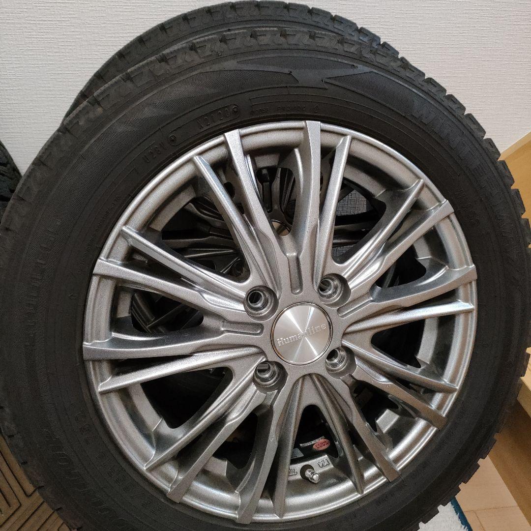DUNLOP WM02  155/65R14 スタッドレスホイール4本セット
