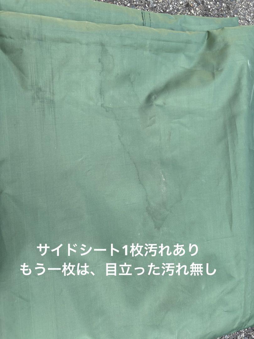 【値下げ】FIELDOORワンタッチタープテント3m×3m サイドシート2枚付