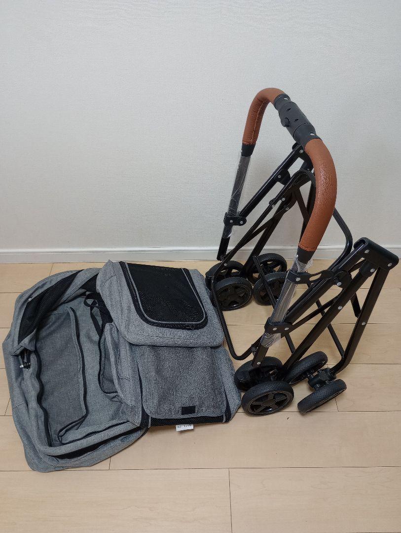 Bello ペットカート グレー 2段 多頭飼い 犬用品