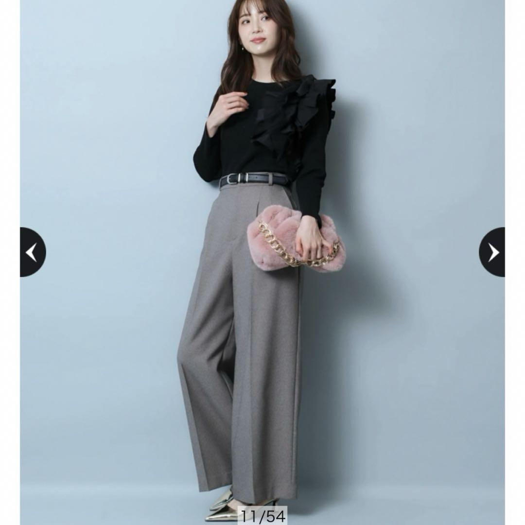 新品☆ジャスグリッティ☆アシメフリルリブニット - メルカリ