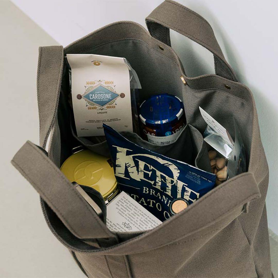 《完売》DEAN&DELUCA コットントートバッグ カーキL 2025