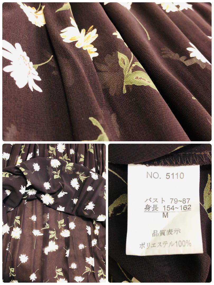 ✽美品✽ 花柄 マキシドレス セットアップ M ロングワンピース