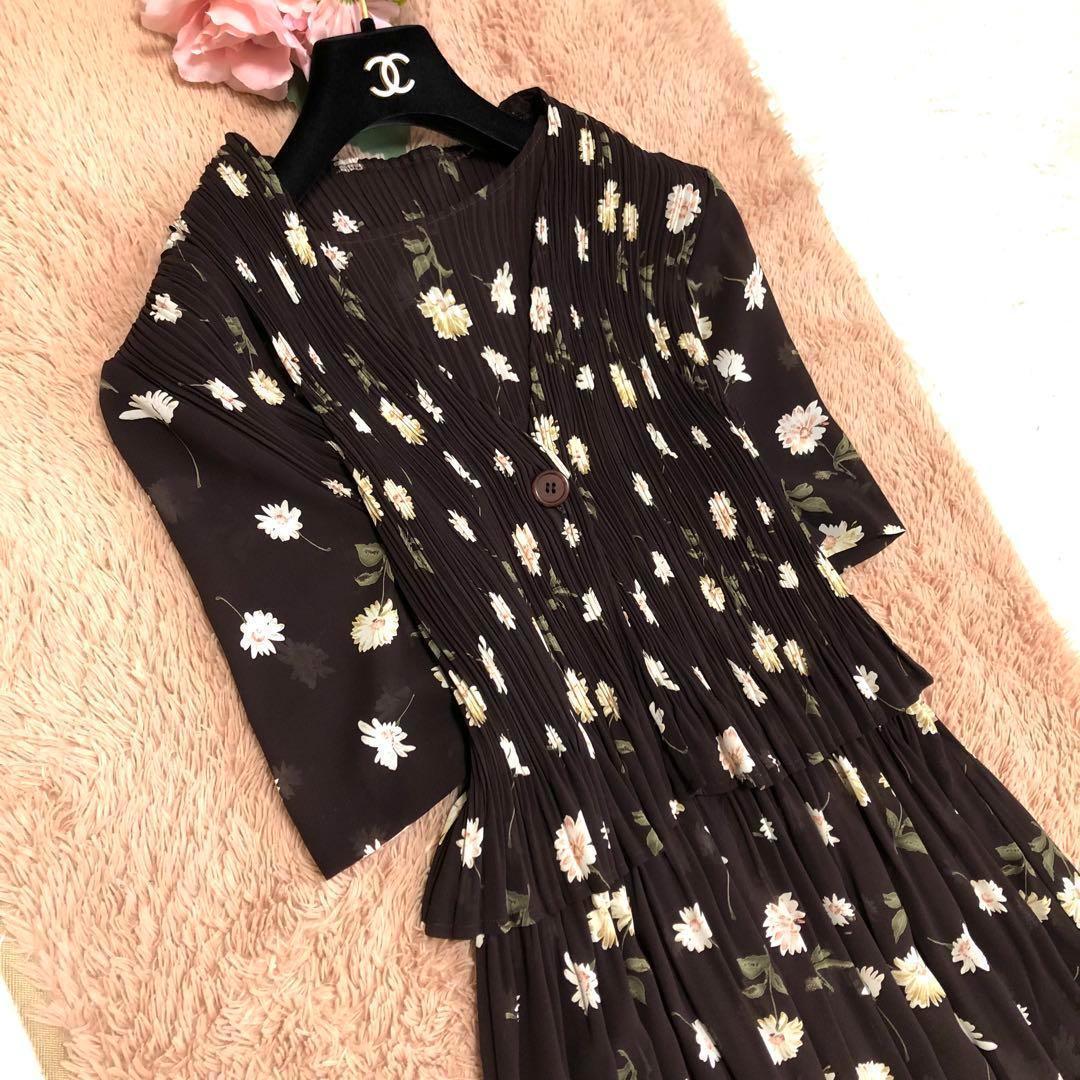 ✽美品✽ 花柄　マキシドレス　セットアップ　M ロングワンピース ✽美品✽ 花柄 マキシドレス セットアップ M ロングワンピース