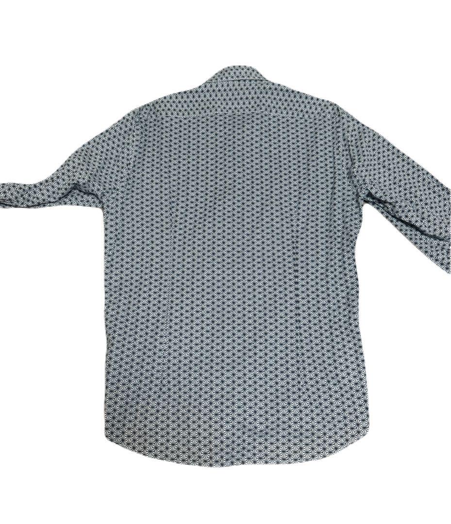 HUGOBOSS 長袖シャツ ホワイト/ブラック