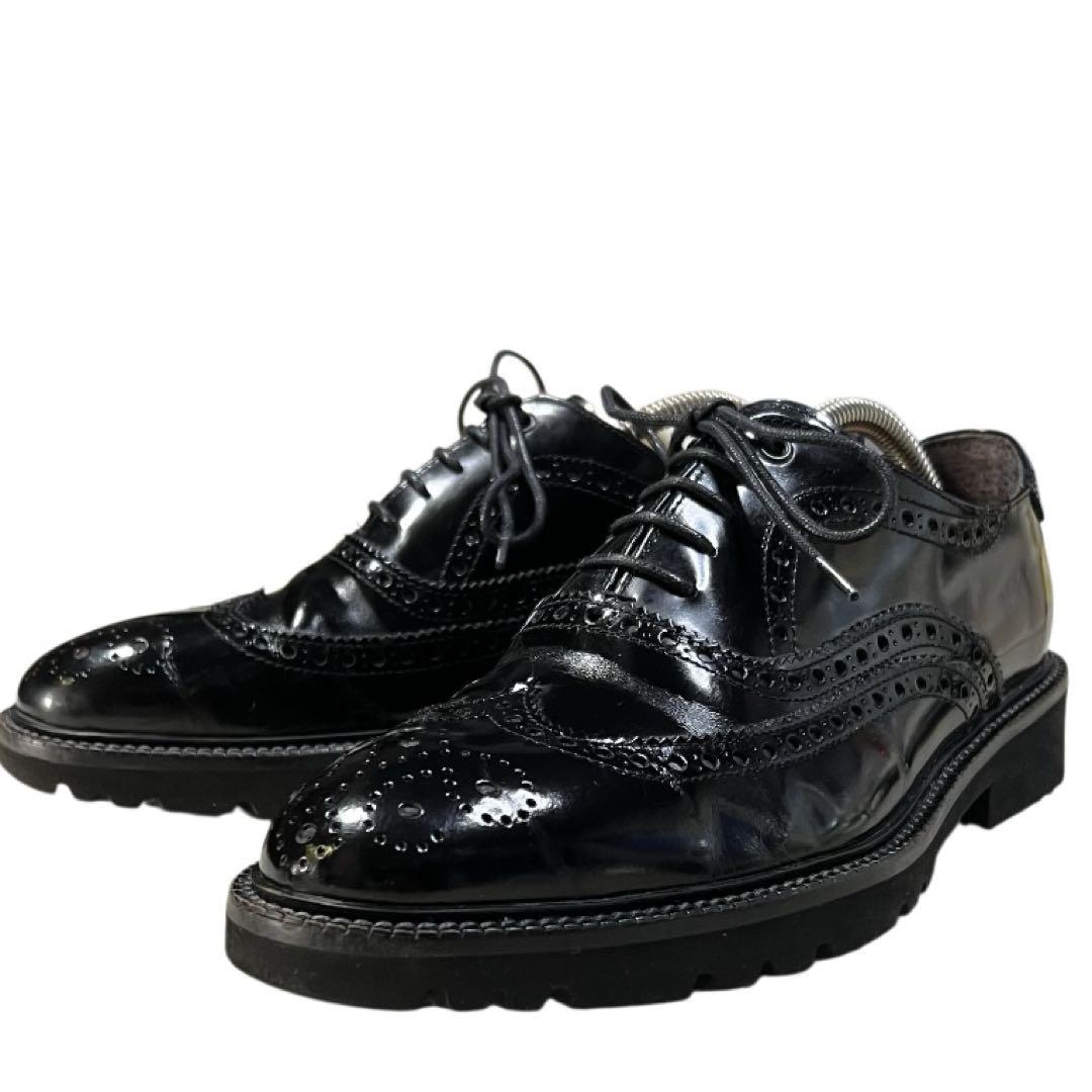 定価31900スペイン製ハンドメイドLuis gonzalo ウイングチップ革靴