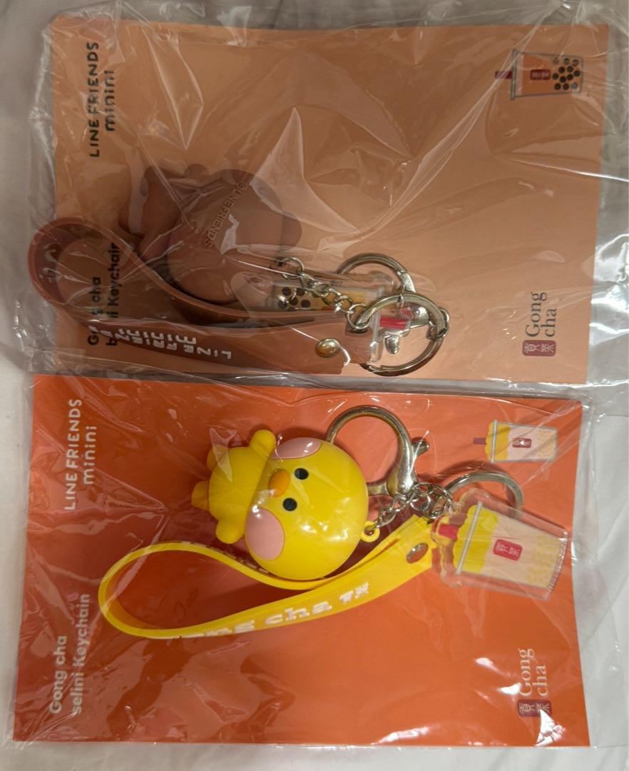 ゴンチャ LINE FRIENDS minini キャラクター キーホルダー