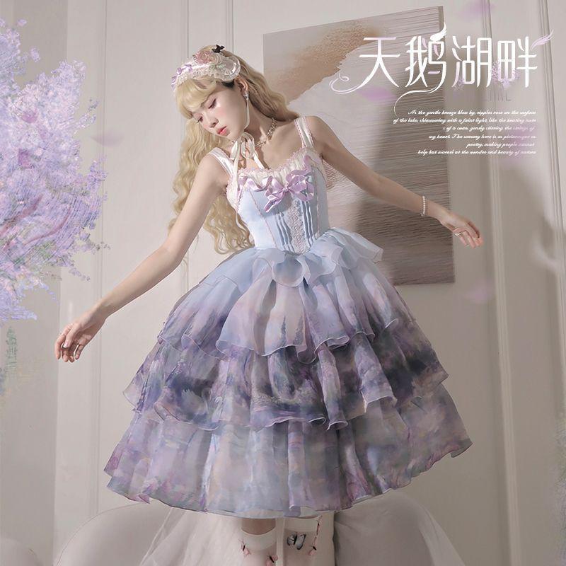 コスプレ　ドレス lolita オリジナル ワンピース 洋装 jsk　レース