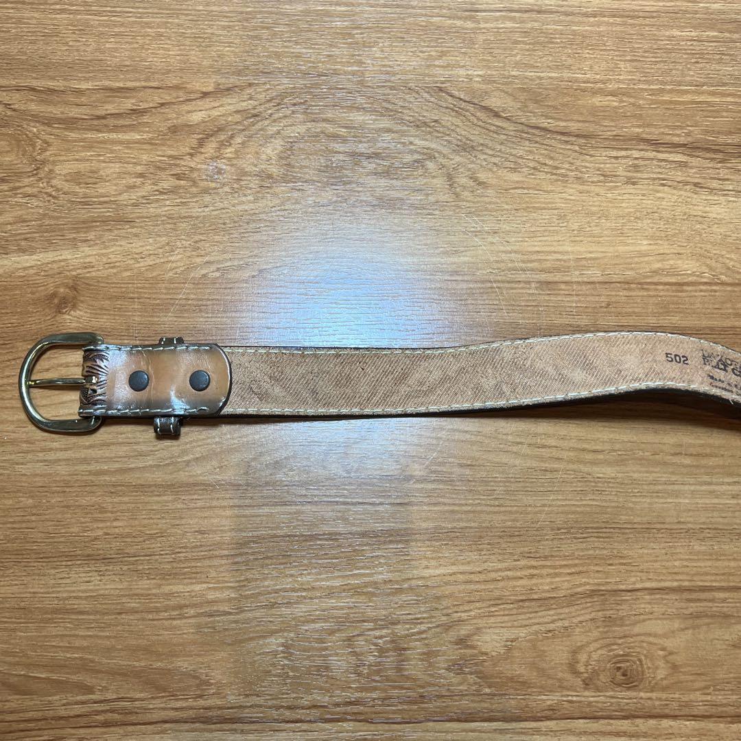 Dakota USA製 本革 型押し ヴィンテージウエスタンレザーベルト
