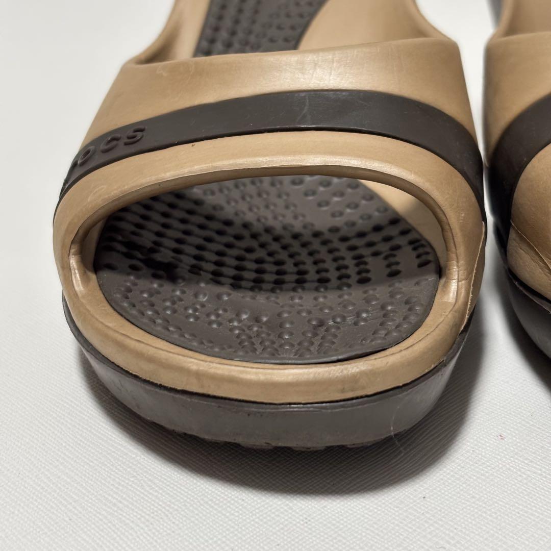 クロックス Crocs Sassari W5ササリー ゴールド 茶色 廃盤品