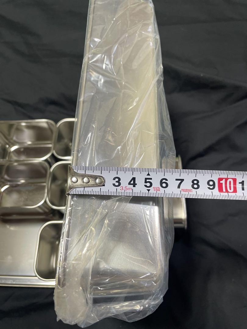 新品18-8 STAINLESS 00号　蓋付き組バット中8個入り✖️2セット商品