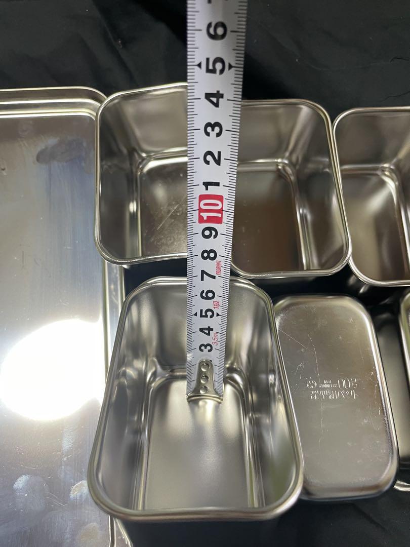 新品18-8 STAINLESS 00号　蓋付き組バット中8個入り✖️2セット商品