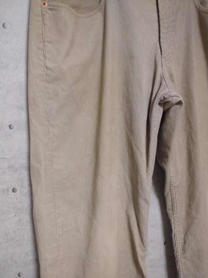 古着　HBNS コーデュロイ　パンツ ベージュ ビッグサイズL　メンズ