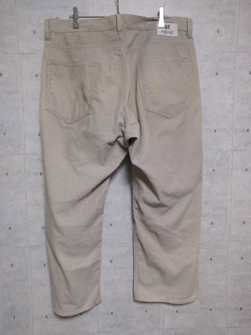 古着　HBNS コーデュロイ　パンツ ベージュ ビッグサイズL　メンズ
