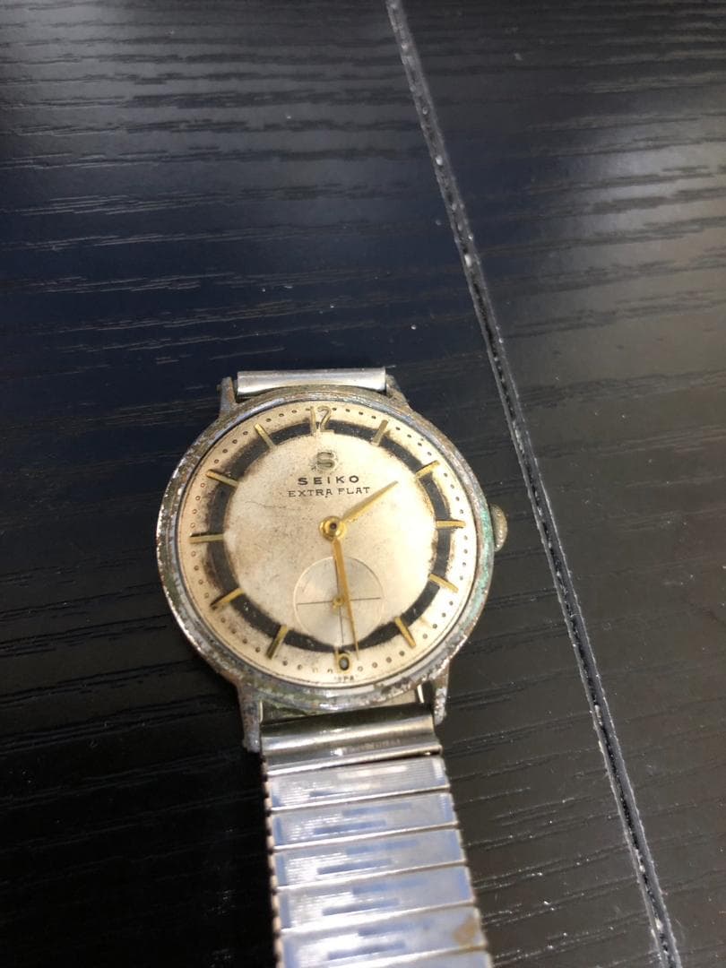 SEIKO エクストラフラット メンズ 腕時計 Sマーク ヴィンテージ