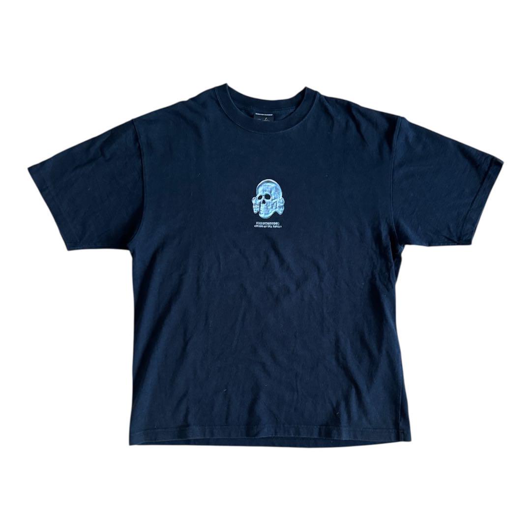 初期 NEIGHBORHOOD Tシャツ スカル バックロゴ 黒 L