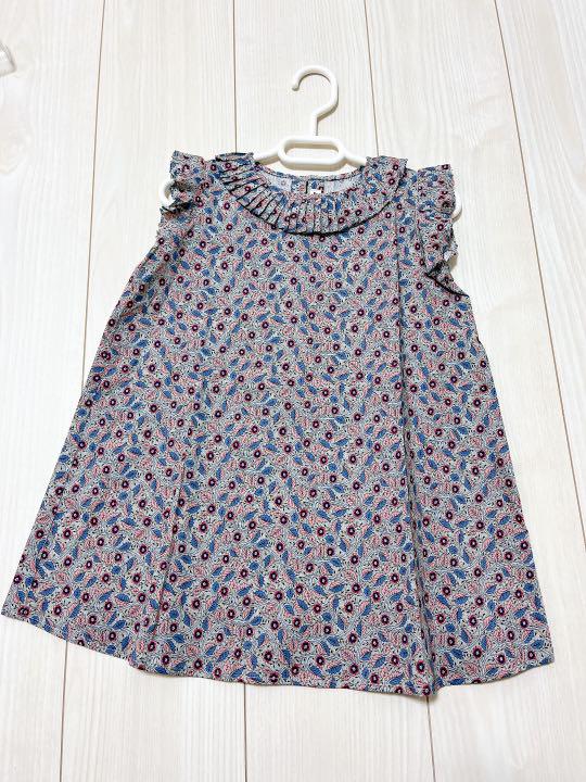43 割引専門ショップ リバティ ハンドメイド ワンピース プリーツ襟 ワンピース ベビー服 女の子用 95cm Mixiaomi Co