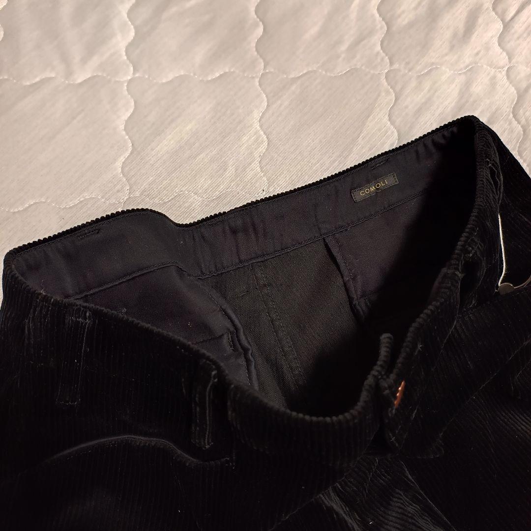 COMOLI コーデュロイ ワークパンツ 24AW 黒 タグ付き COMOLI コーデュロイ ワークパンツ 24AW 黒 タグ付き